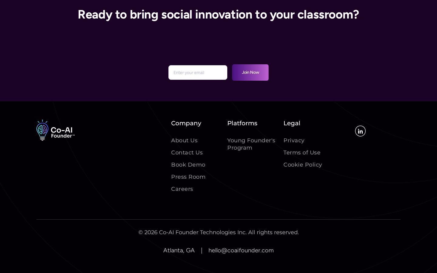 Co-AI Founder — Ready to bring social innovation to your classroom?