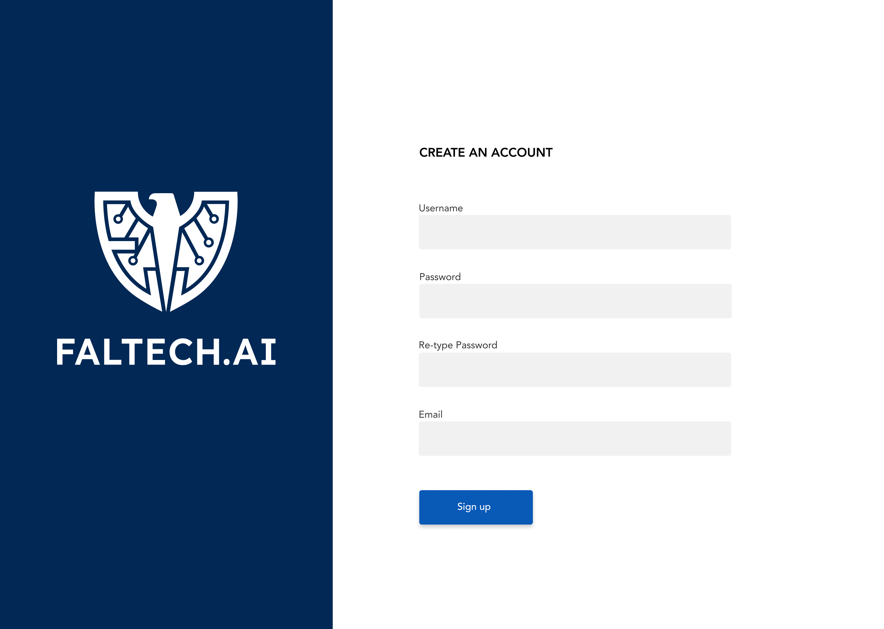 Faltech.AI — Sign up