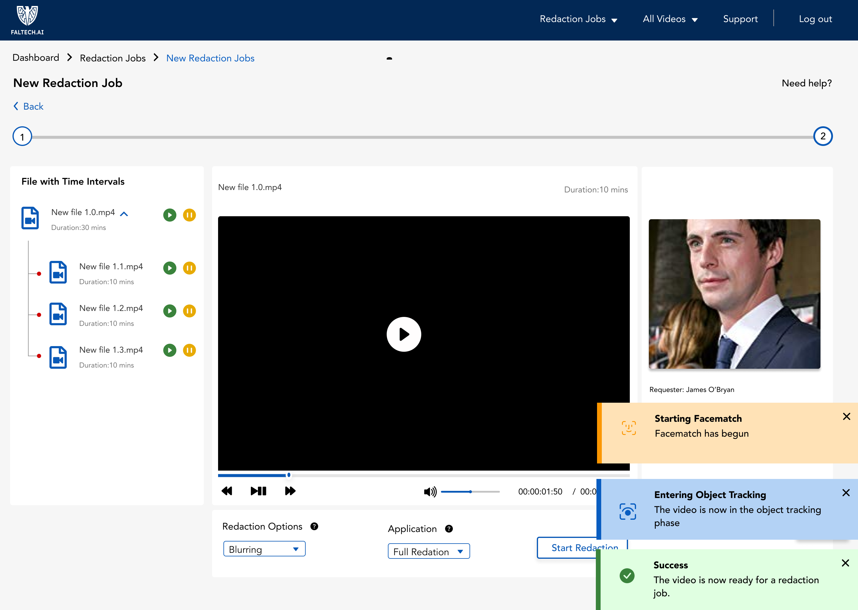 Faltech.AI — Redaction notification