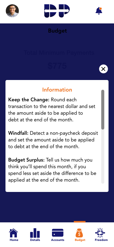 Debt Pull — Budget — need help